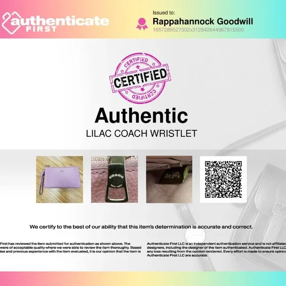 Coach Lilac Wristlet - Picture 7 of 7